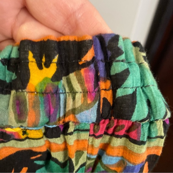 Vintage Jupe Indian maxi Skirt gauze cotton lining full circle tiered flowy - Picture 15 of 16